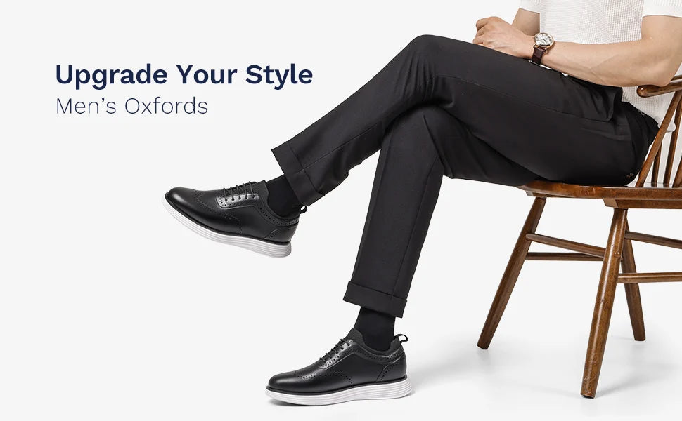 Men's Casual Wingtip Dress Sneakers
