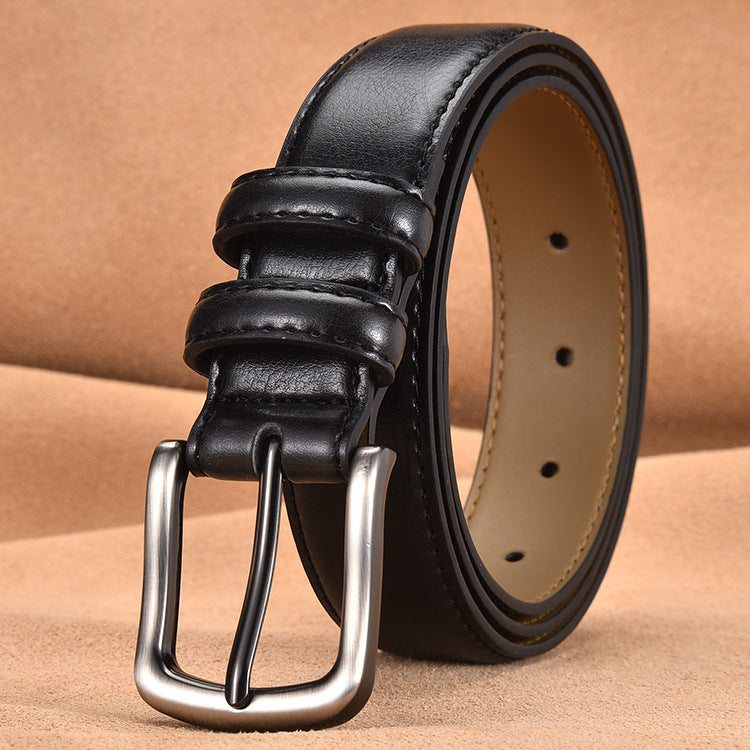 Business Men's Leather Casual Pin Buckle Belt
