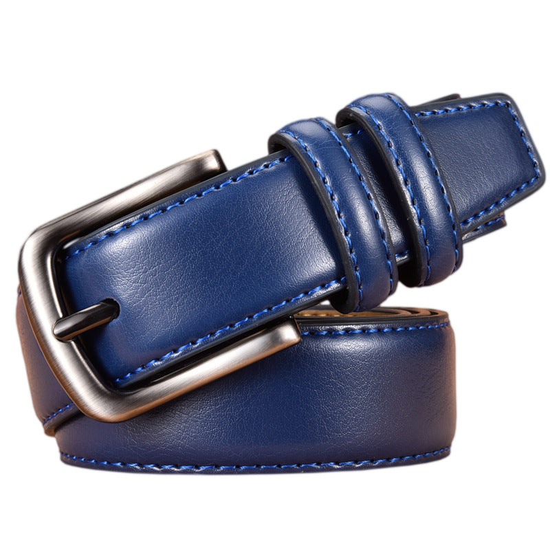 Business Men's Leather Casual Pin Buckle Belt