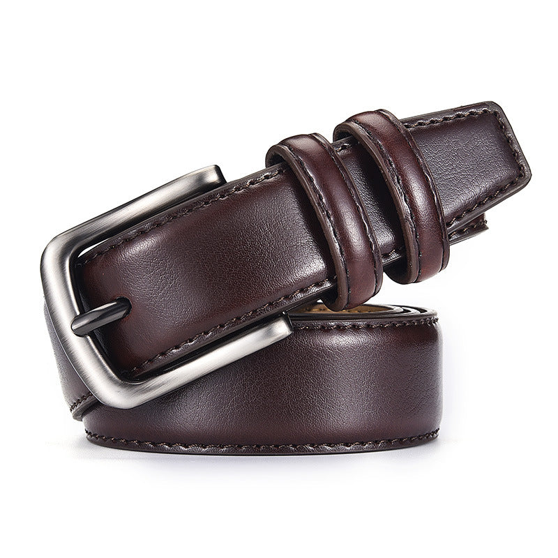 Business Men's Leather Casual Pin Buckle Belt