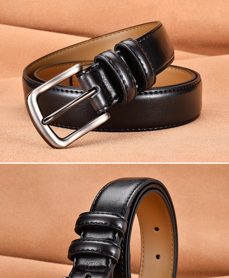 Business Men's Leather Casual Pin Buckle Belt