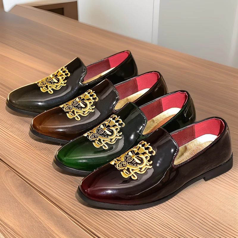 Men's Embroidered Loafers