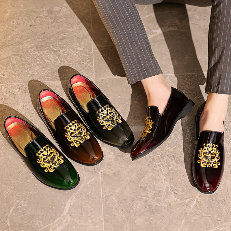 Men's Embroidered Loafers