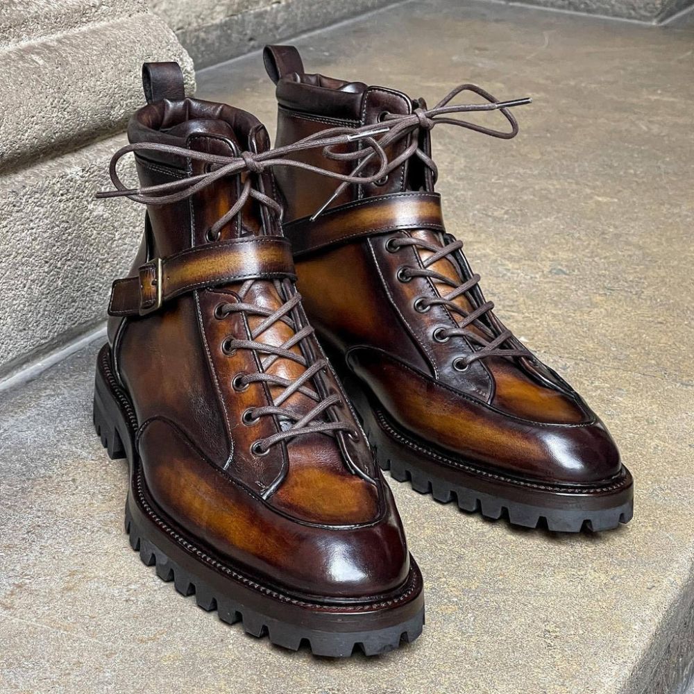 Kubilaï Boots St Moritz Sole, Tabacco Brown