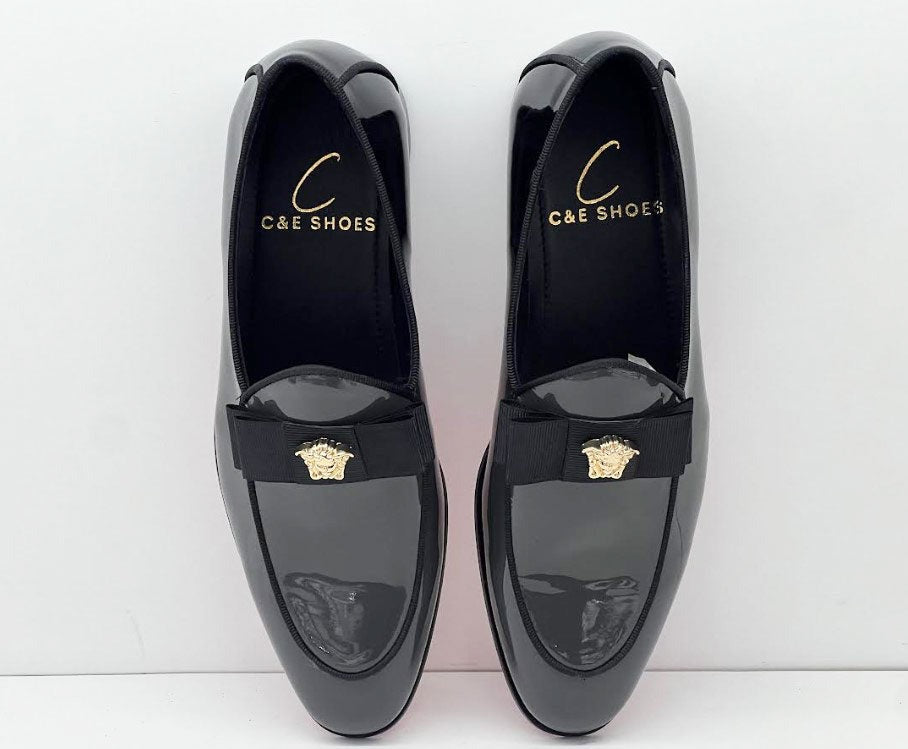 Elegant Patent Leather slip-on Loafer - Red