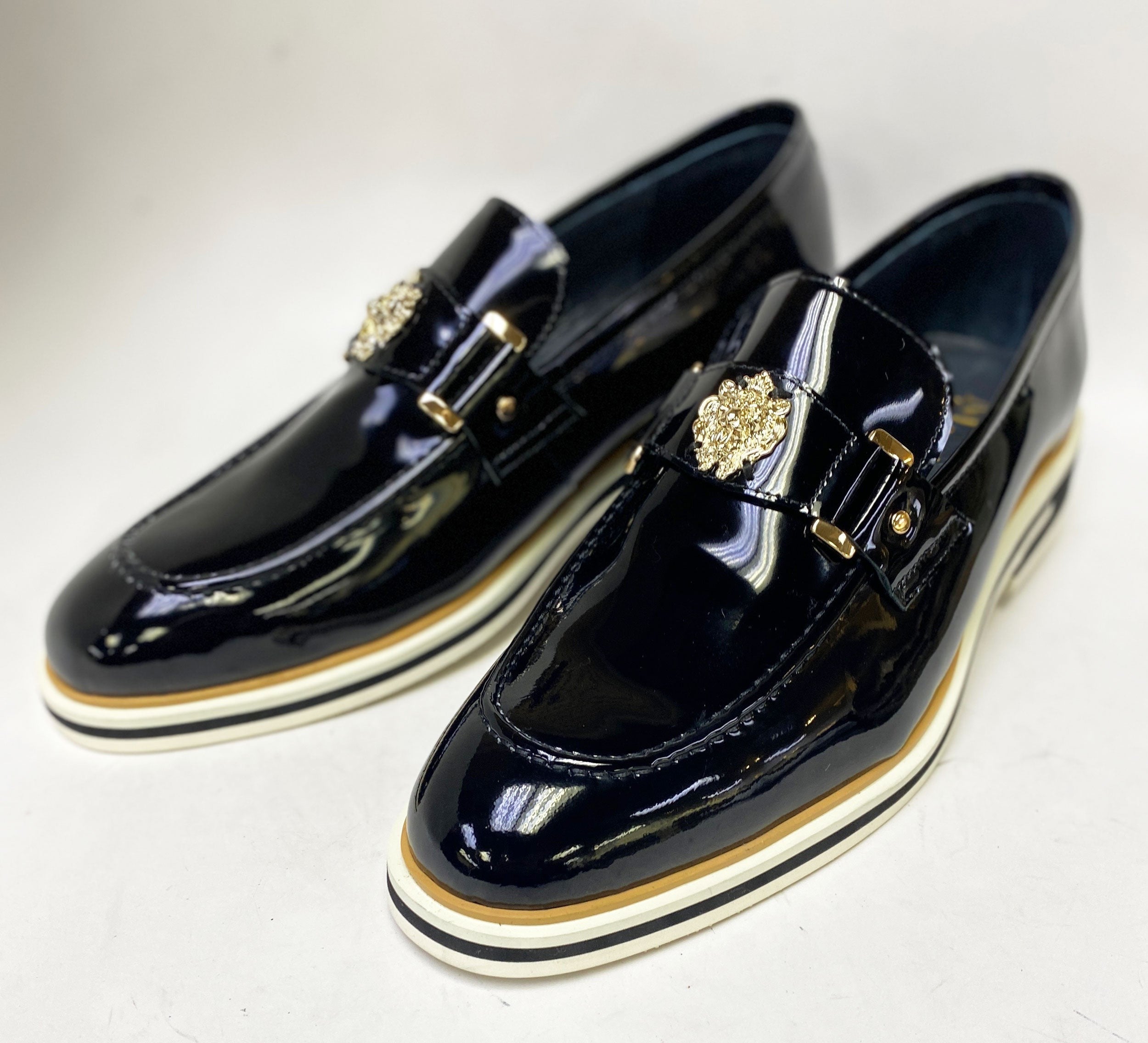 Goldtone Medusa new slip-on Loafers