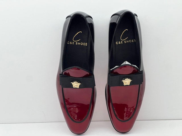 Elegant Patent Leather slip-on Loafer - Red