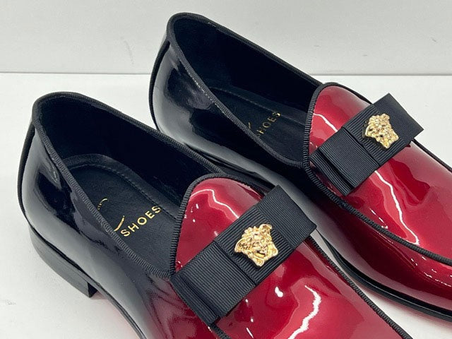 Elegant Patent Leather slip-on Loafer - Red