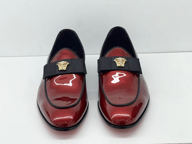 Elegant Patent Leather slip-on Loafer - Red