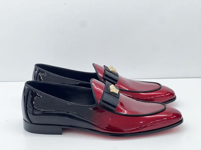 Elegant Patent Leather slip-on Loafer - Red