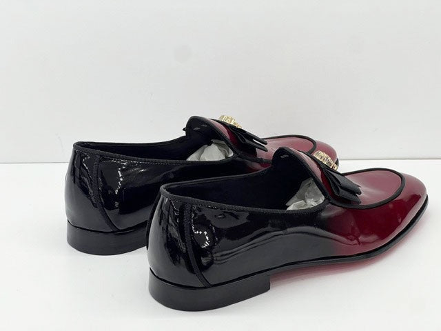 Elegant Patent Leather slip-on Loafer - Red