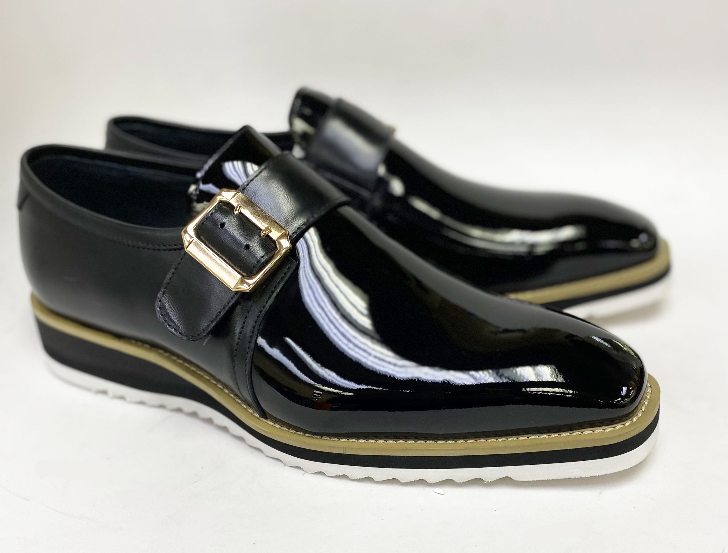 Gorgeous Patent Leather Slip on Monkstrap