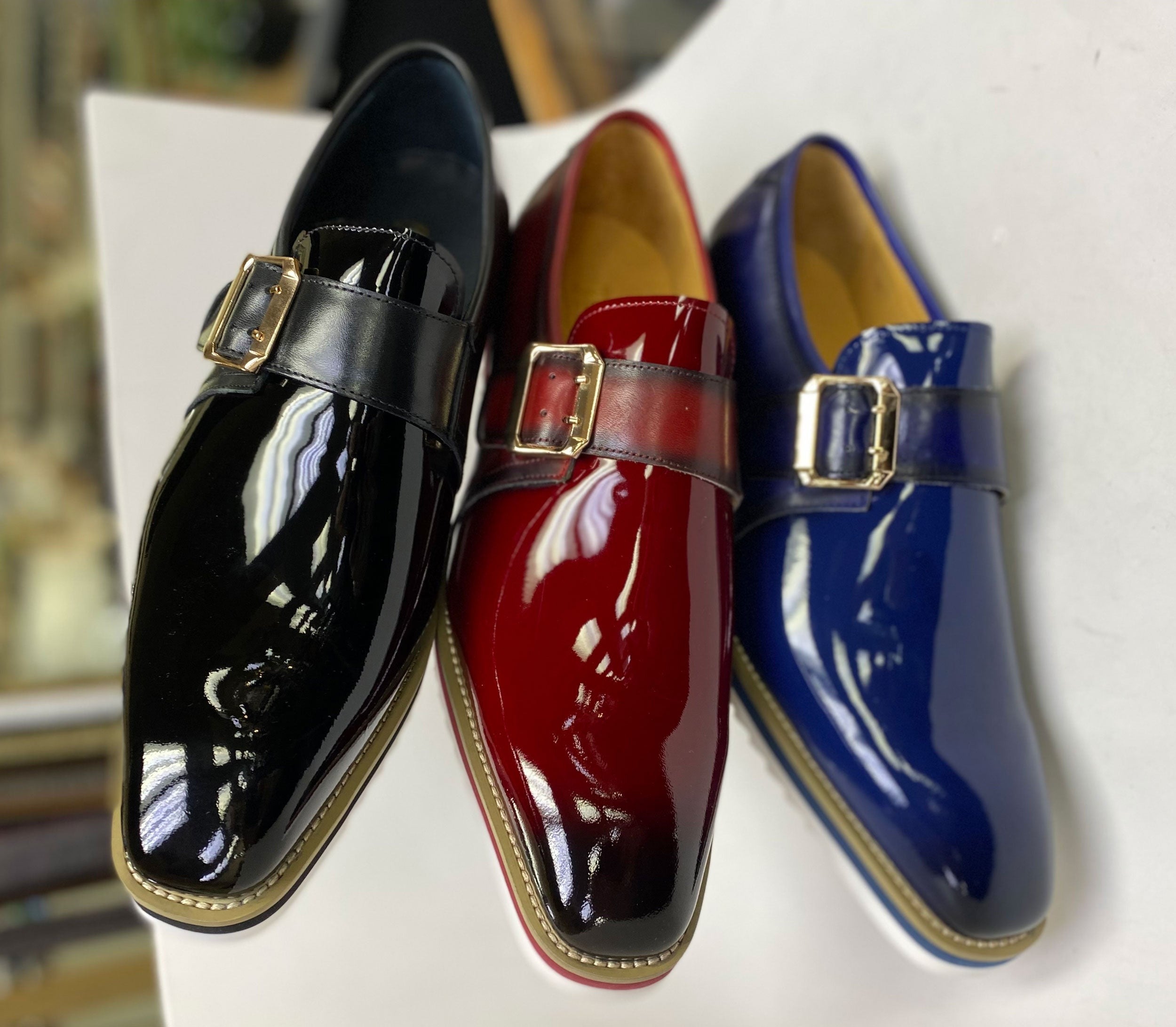 Gorgeous Patent Leather Slip on Monkstrap