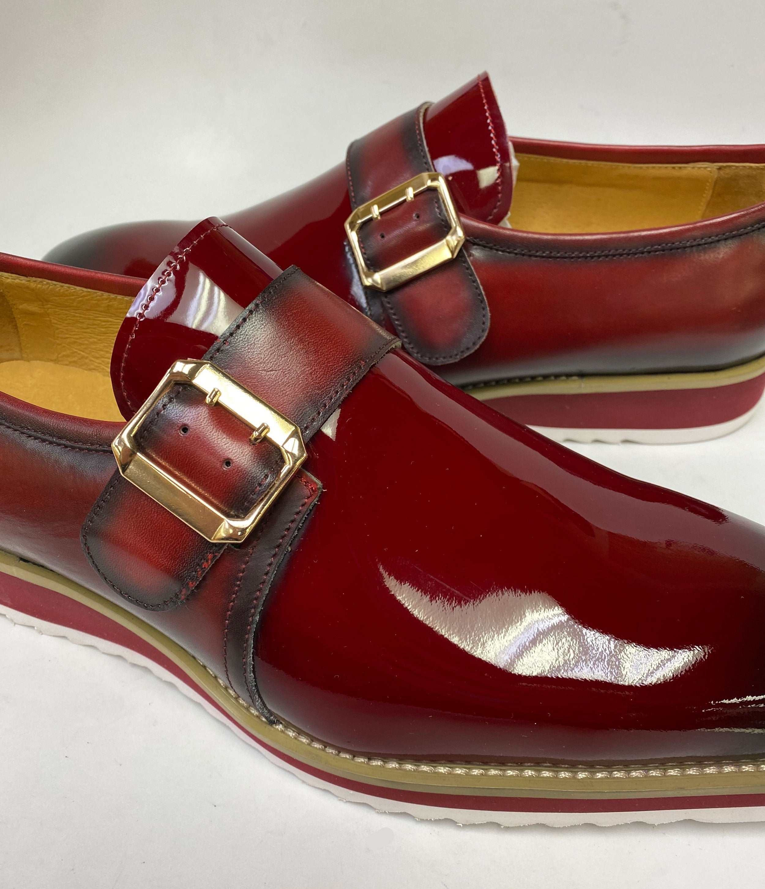 Gorgeous Patent Leather Slip on Monkstrap