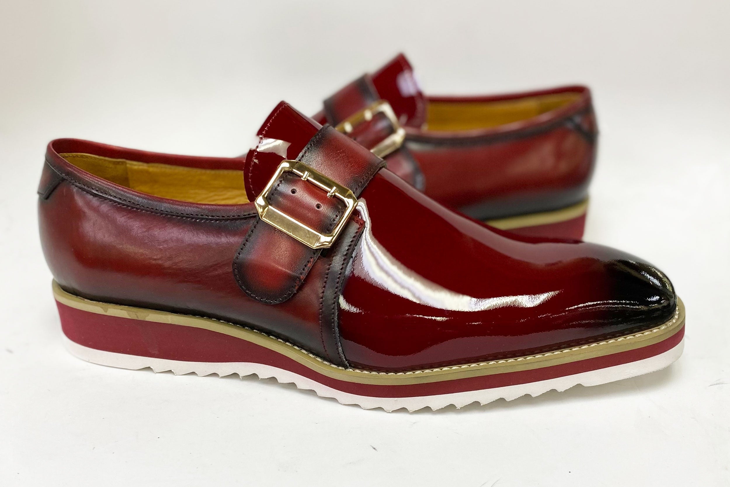 Gorgeous Patent Leather Slip on Monkstrap