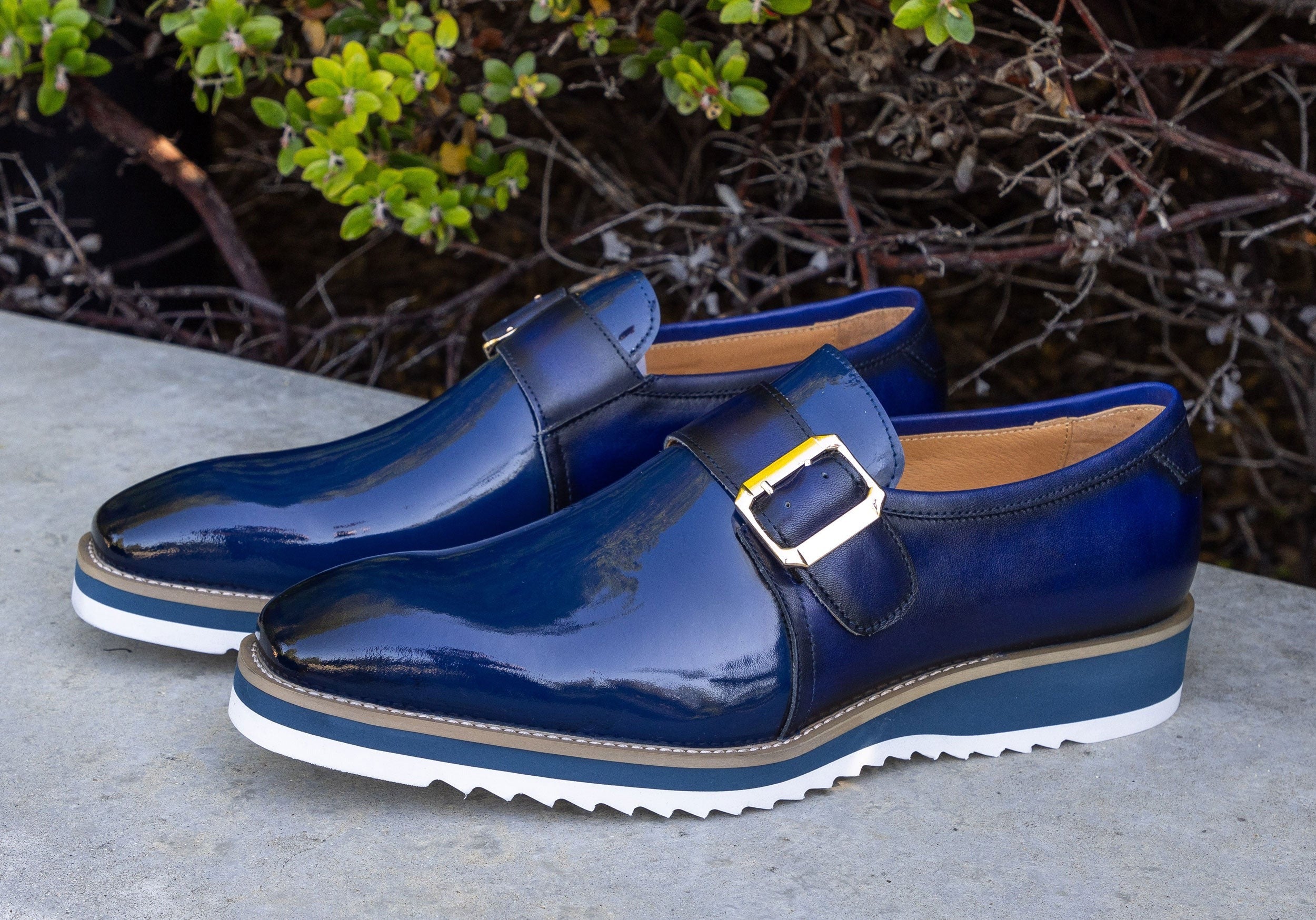 Gorgeous Patent Leather Slip on Monkstrap
