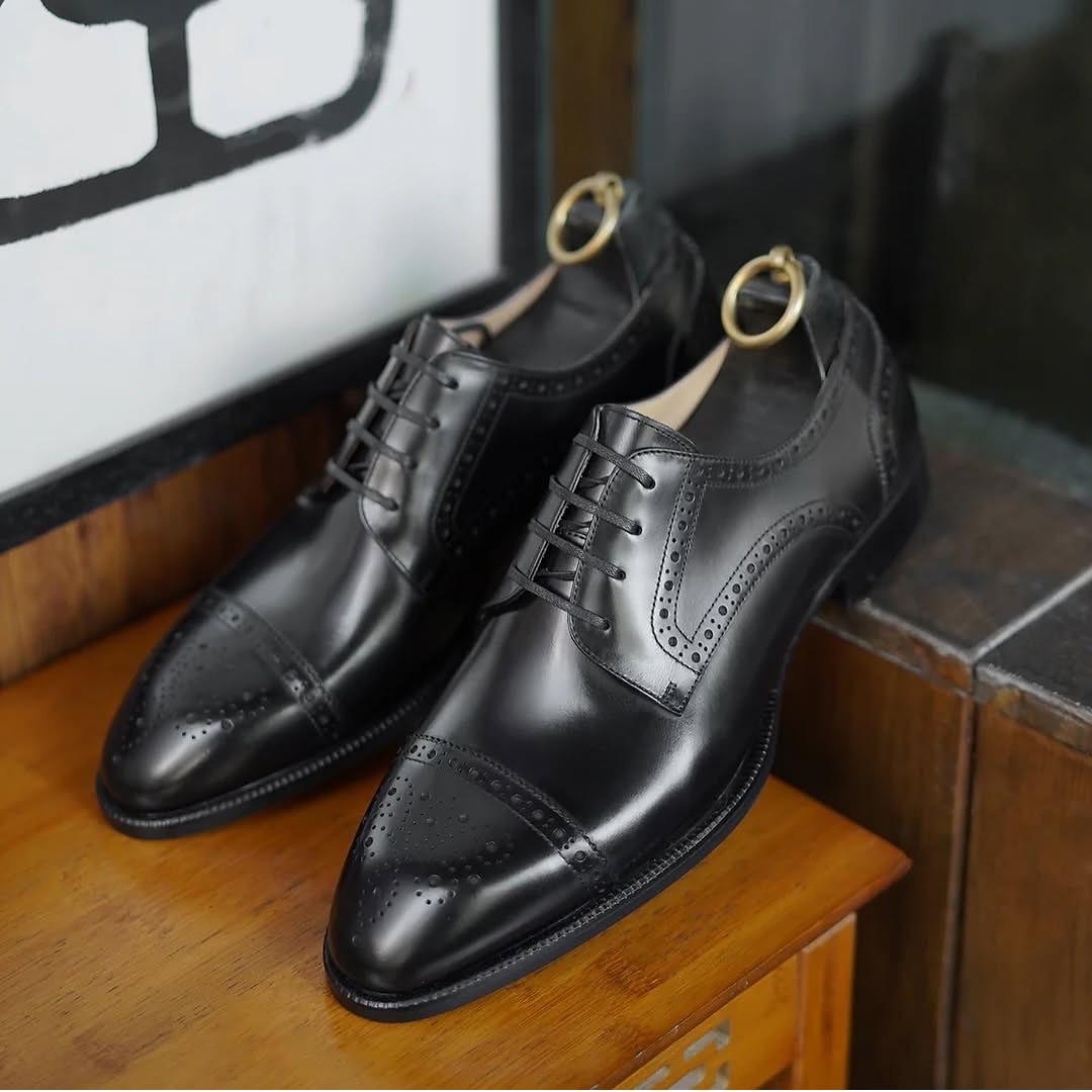 Apron Toe Derby Business Shoes