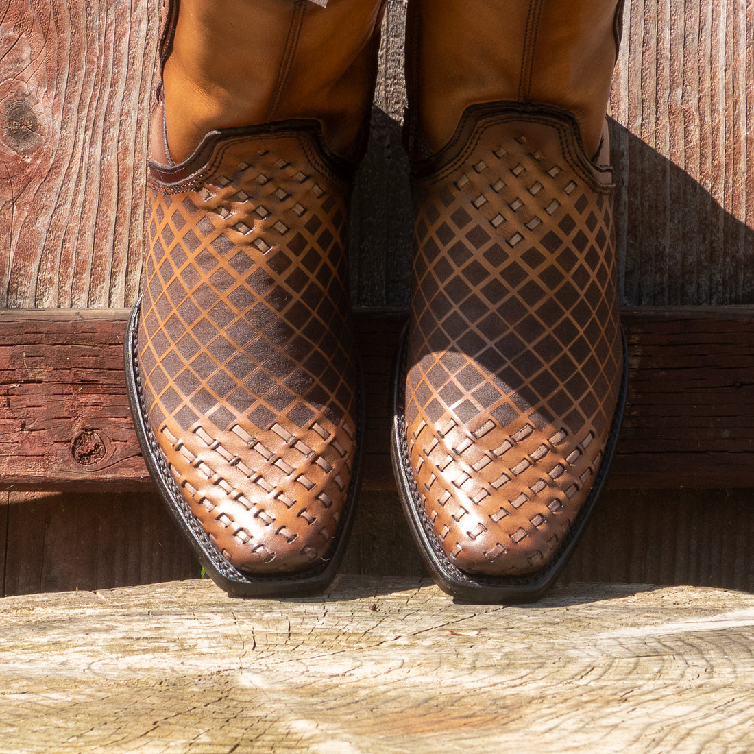 Men's Maple Braid Narrow Square Toe City Boots