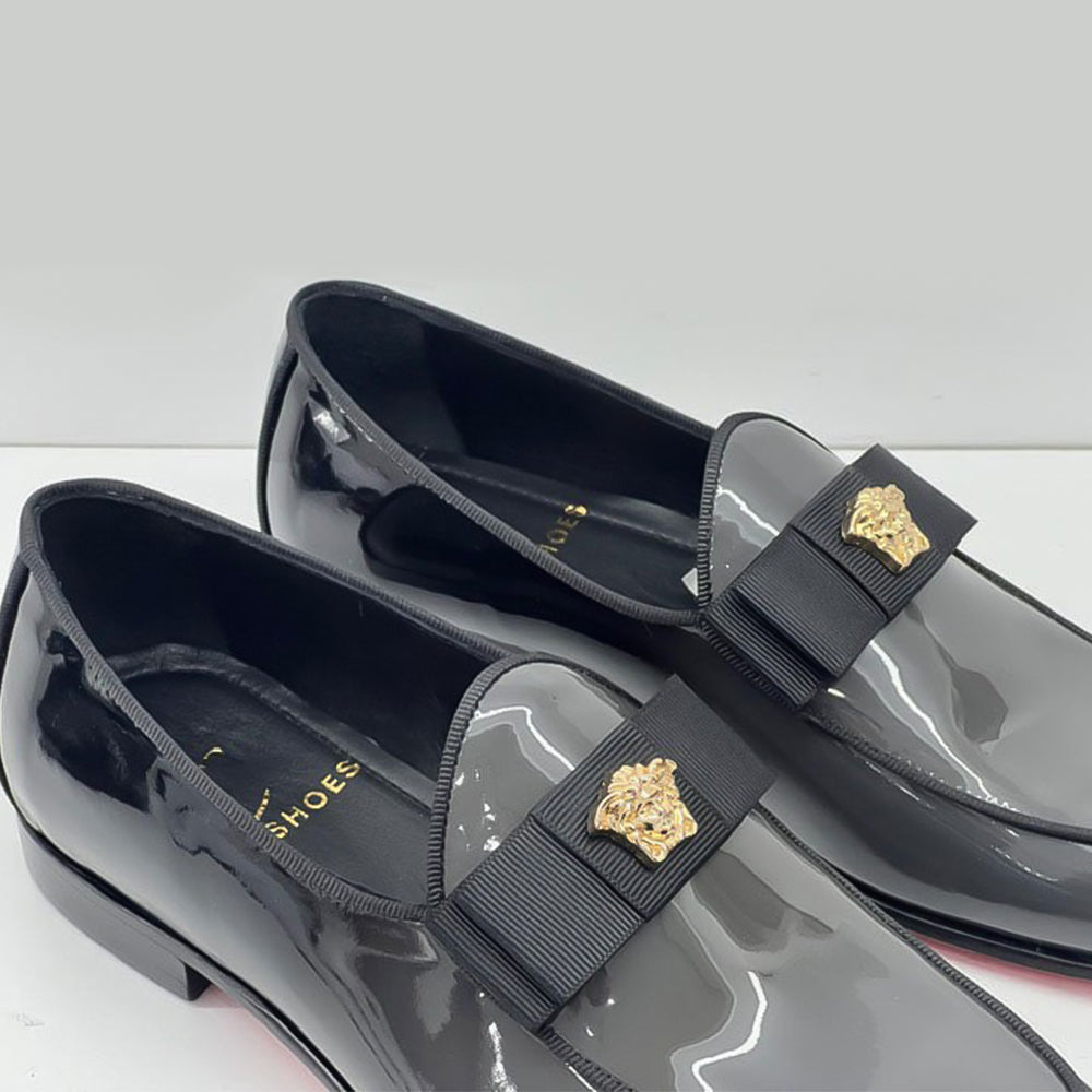 Elegant Patent Leather slip-on Loafer - Red