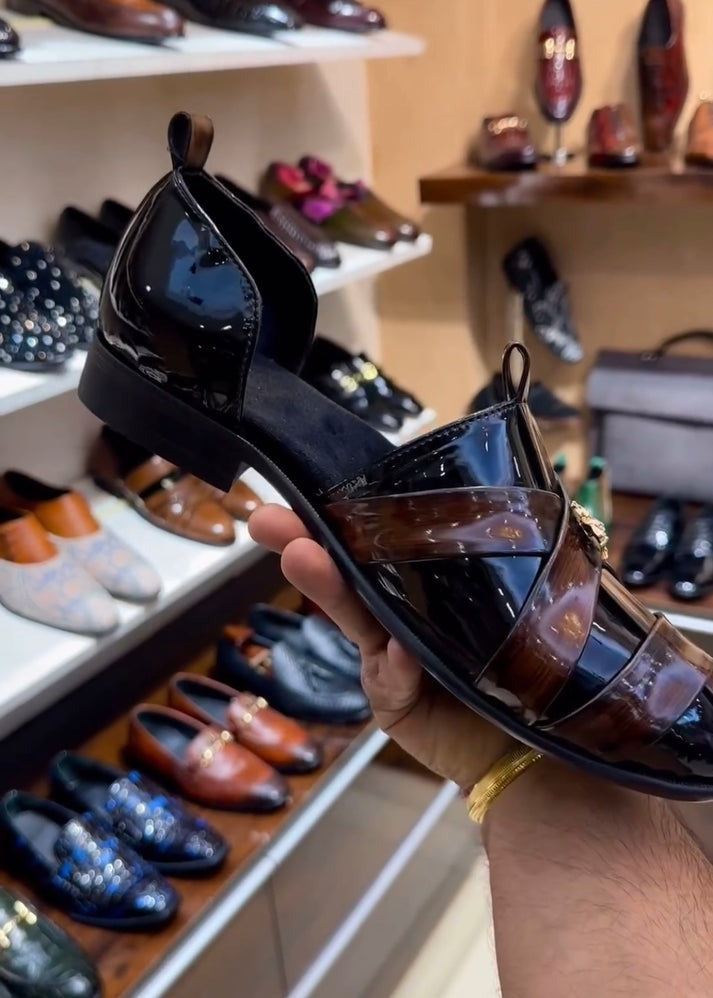 Classic Patina Patent finish Sandals(Last 3 days of limited time discount)