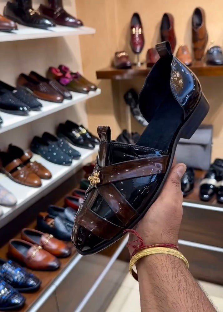 Classic Patina Patent finish Sandals(Last 3 days of limited time discount)