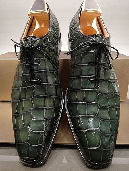 Alligator Leather Dress Shoes Goodyear Welt