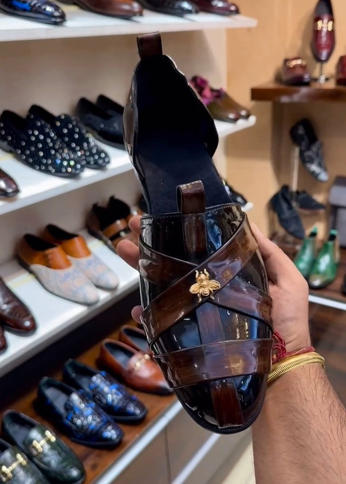 Classic Patina Patent finish Sandals(Last 3 days of limited time discount)