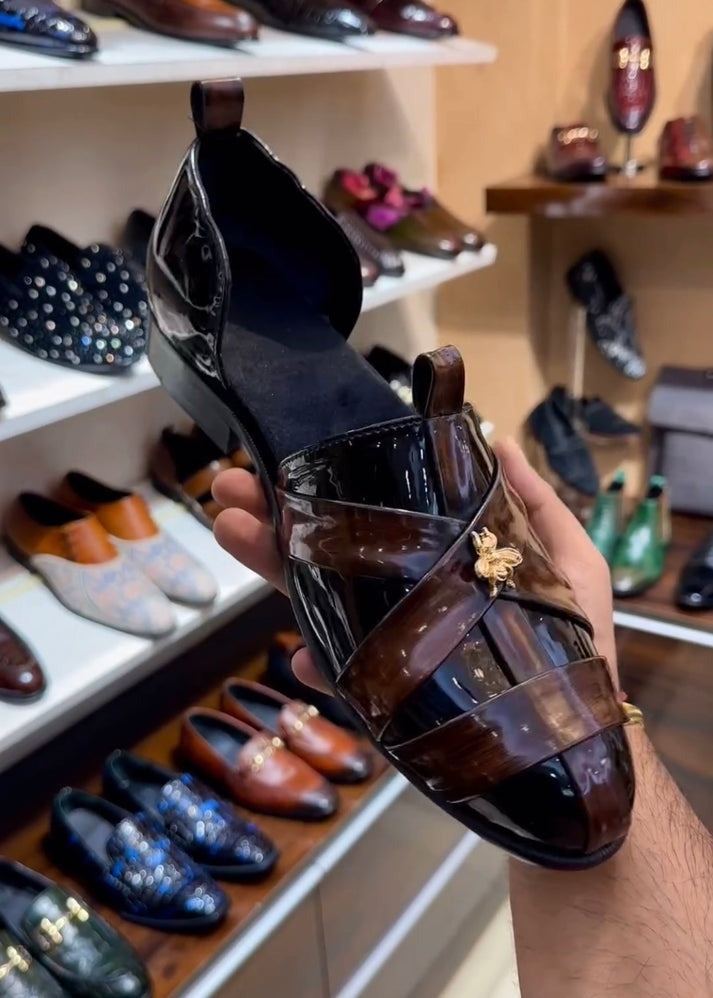 Classic Patina Patent finish Sandals(Last 3 days of limited time discount)