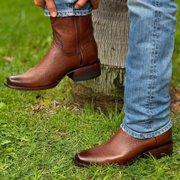 Original Deerskin Zipper Cowboy Boots