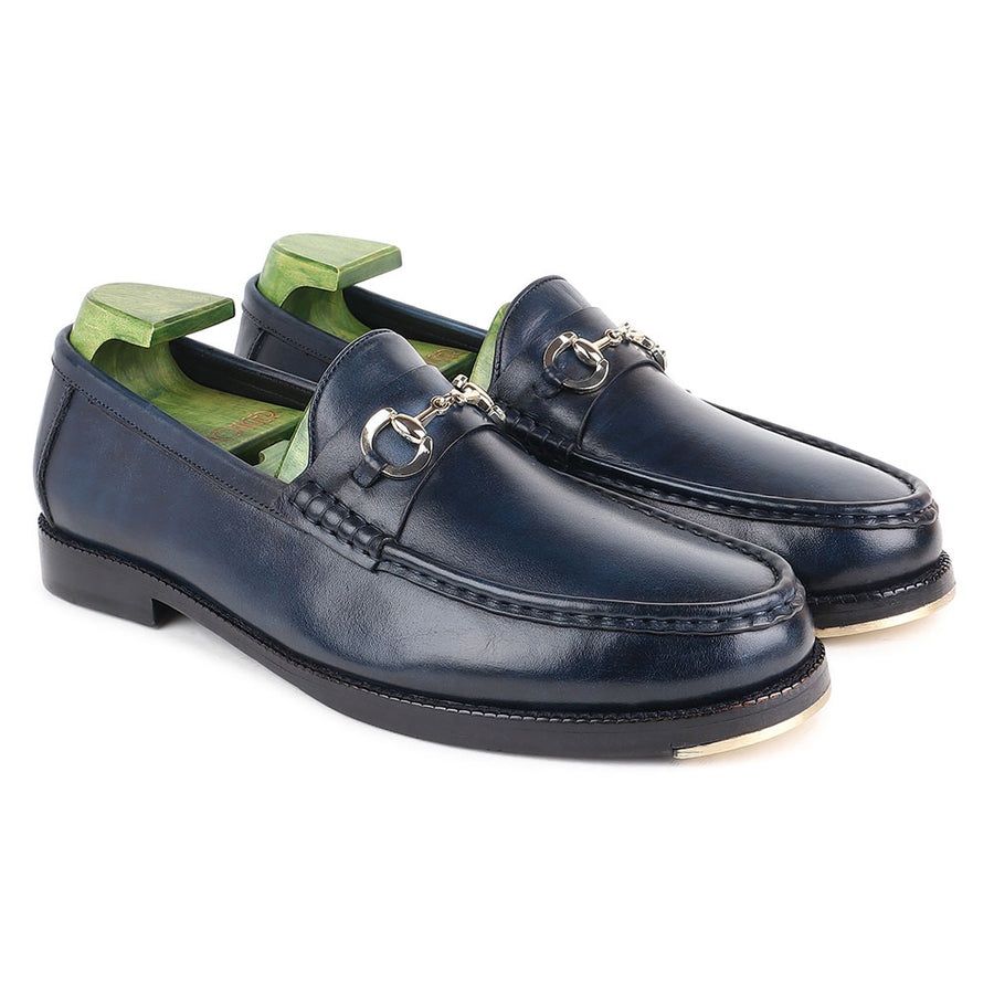 Glossy Patina Horsebit Loafers