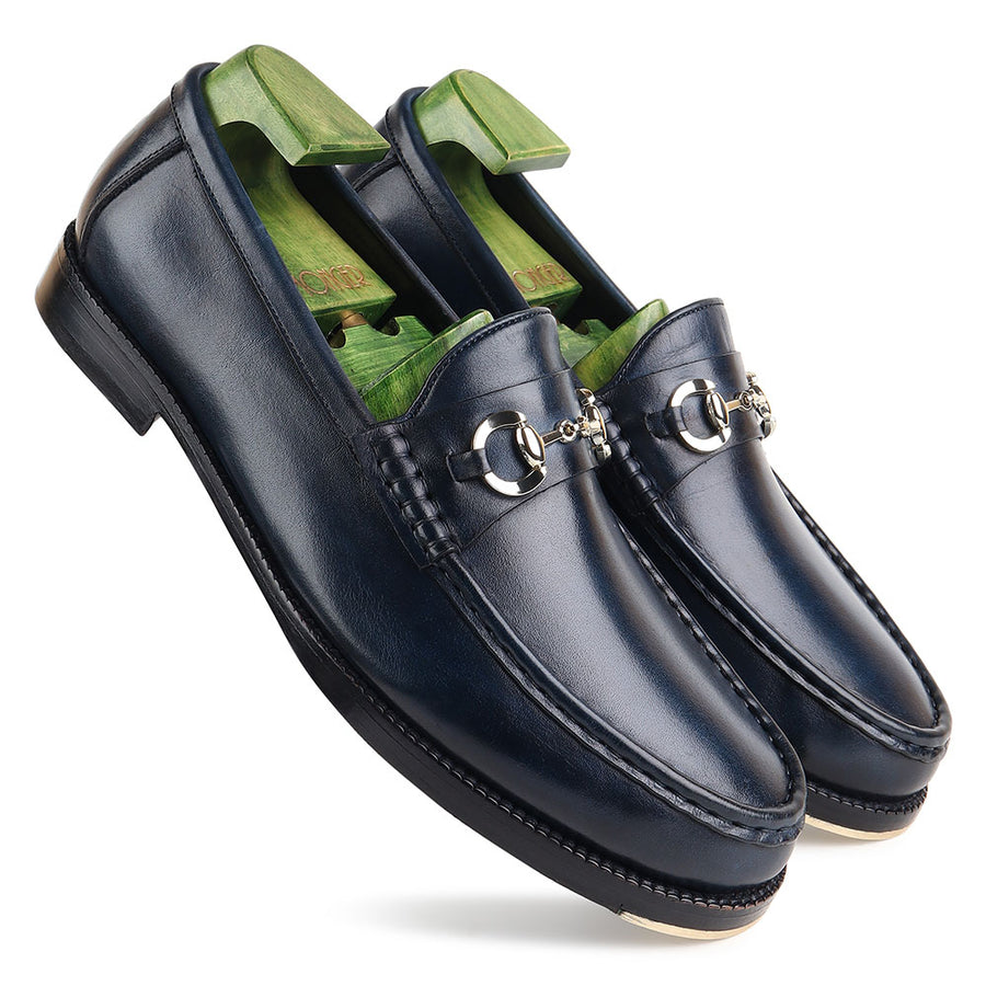 Glossy Patina Horsebit Loafers