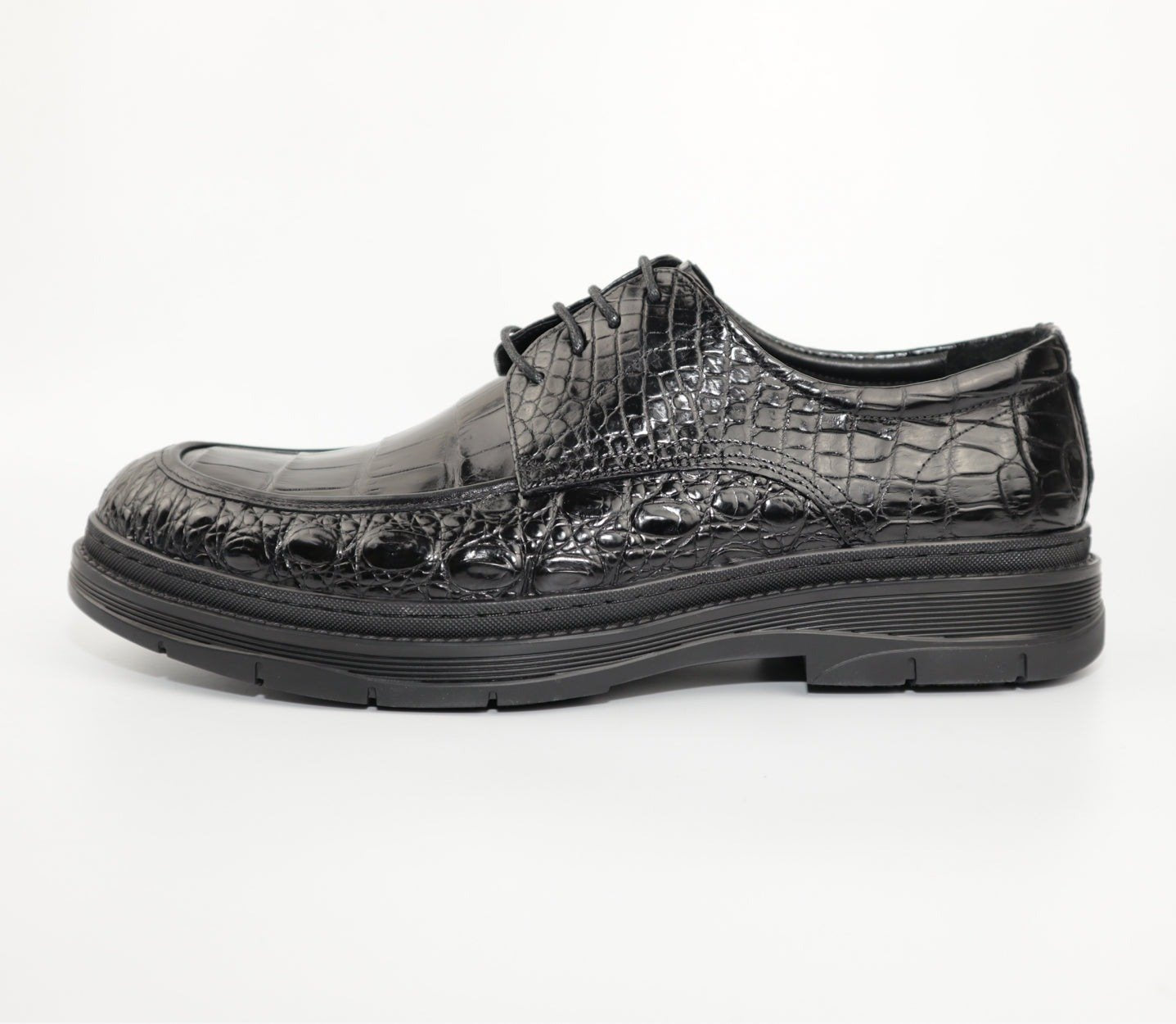 Men's Shoes Genuine Crocodile Alligator Skin Leather Handmade