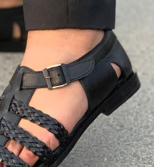 LE Pure Leather Handmade Chain Strap-322