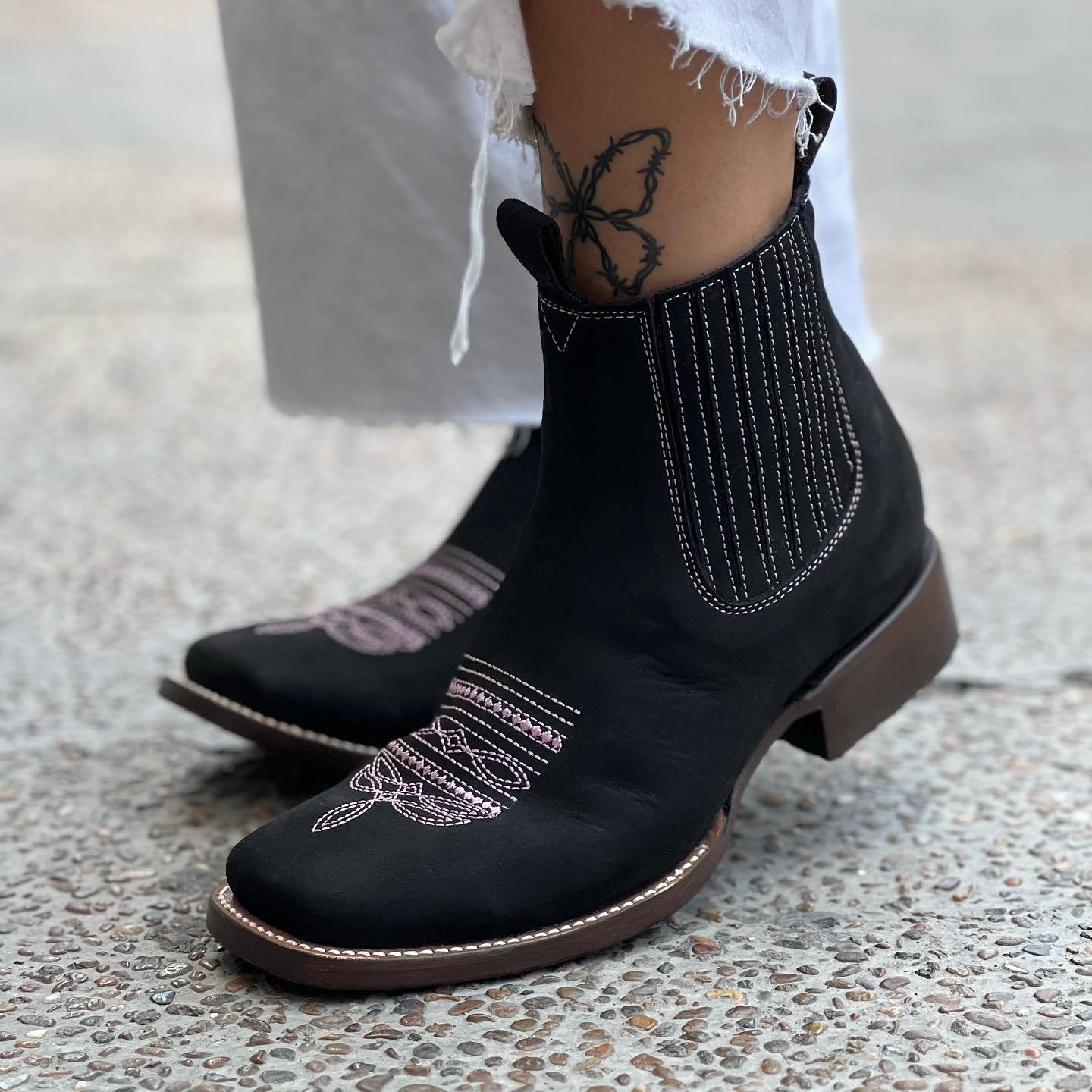 Retro Cowboy Short Boots