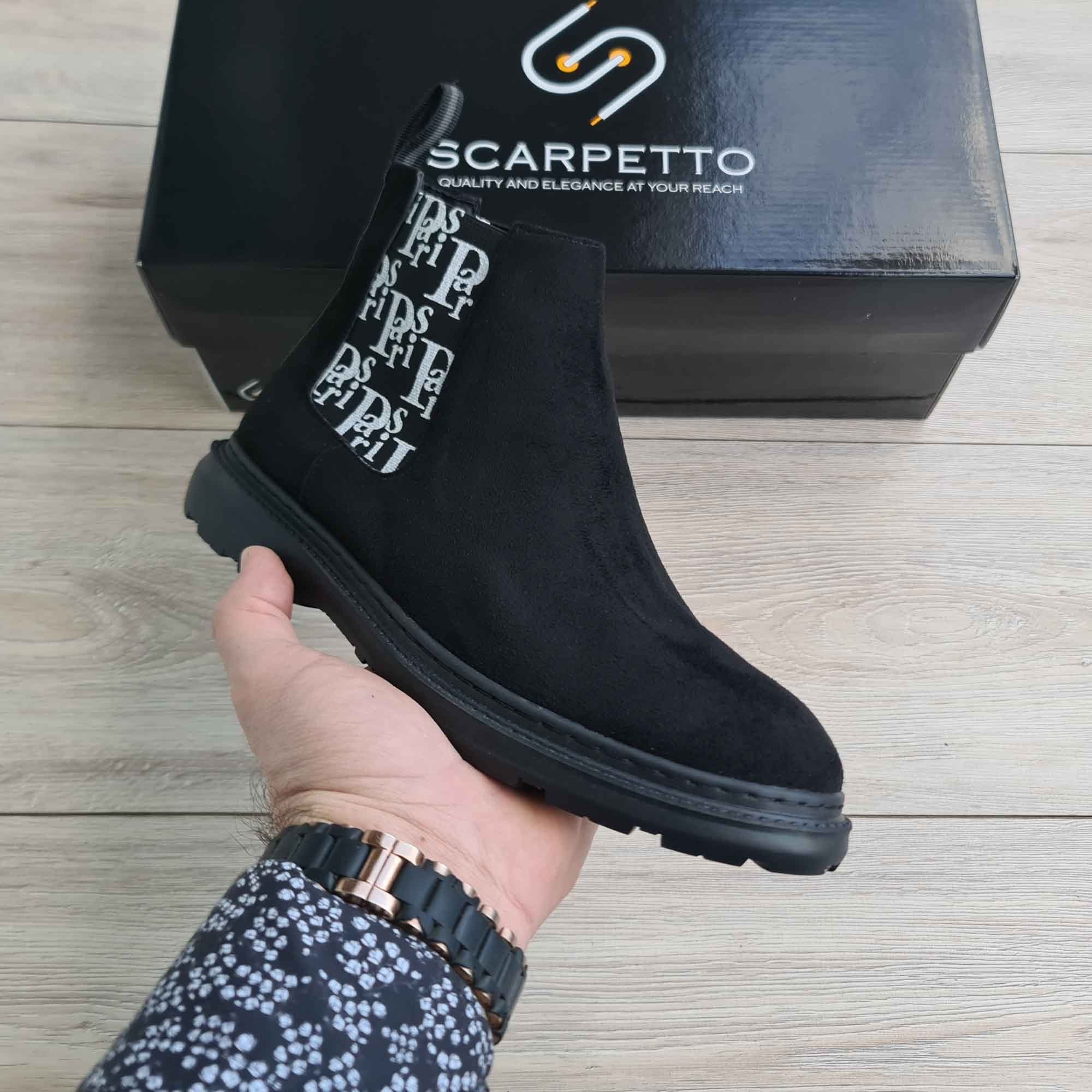 Paris Men's Genuine Suede Leather Boots