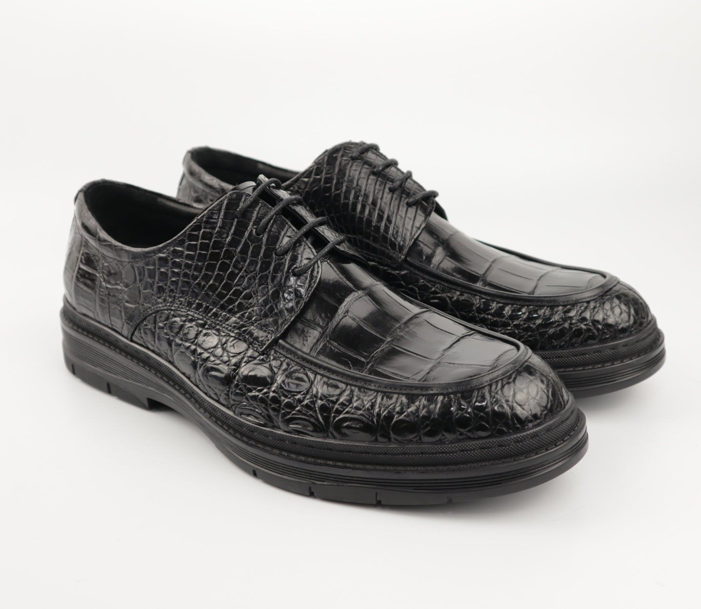 Men's Shoes Genuine Crocodile Alligator Skin Leather Handmade
