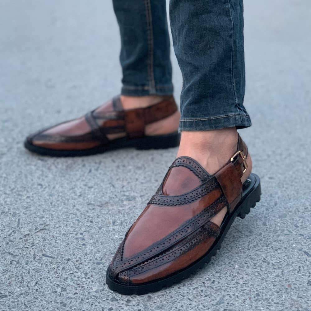 Pure Leather Handmade Glossy Mustard Nourozi S-0900