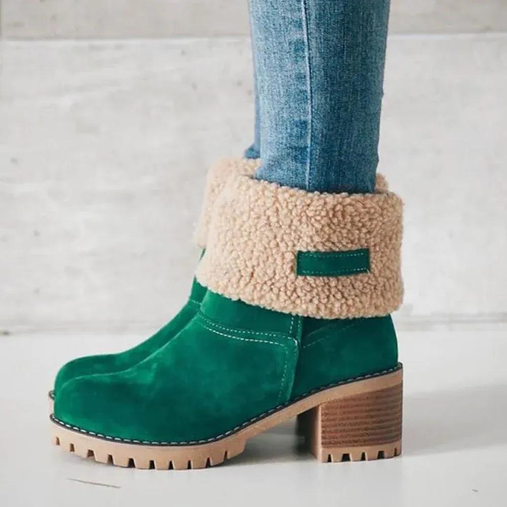 Women's Soft Waterproof Wool Lining Boots