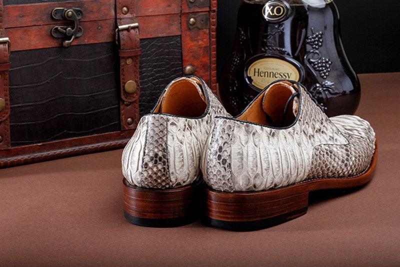 Business Snakeskin Shoes/Casual Python Skin Shoes for Men