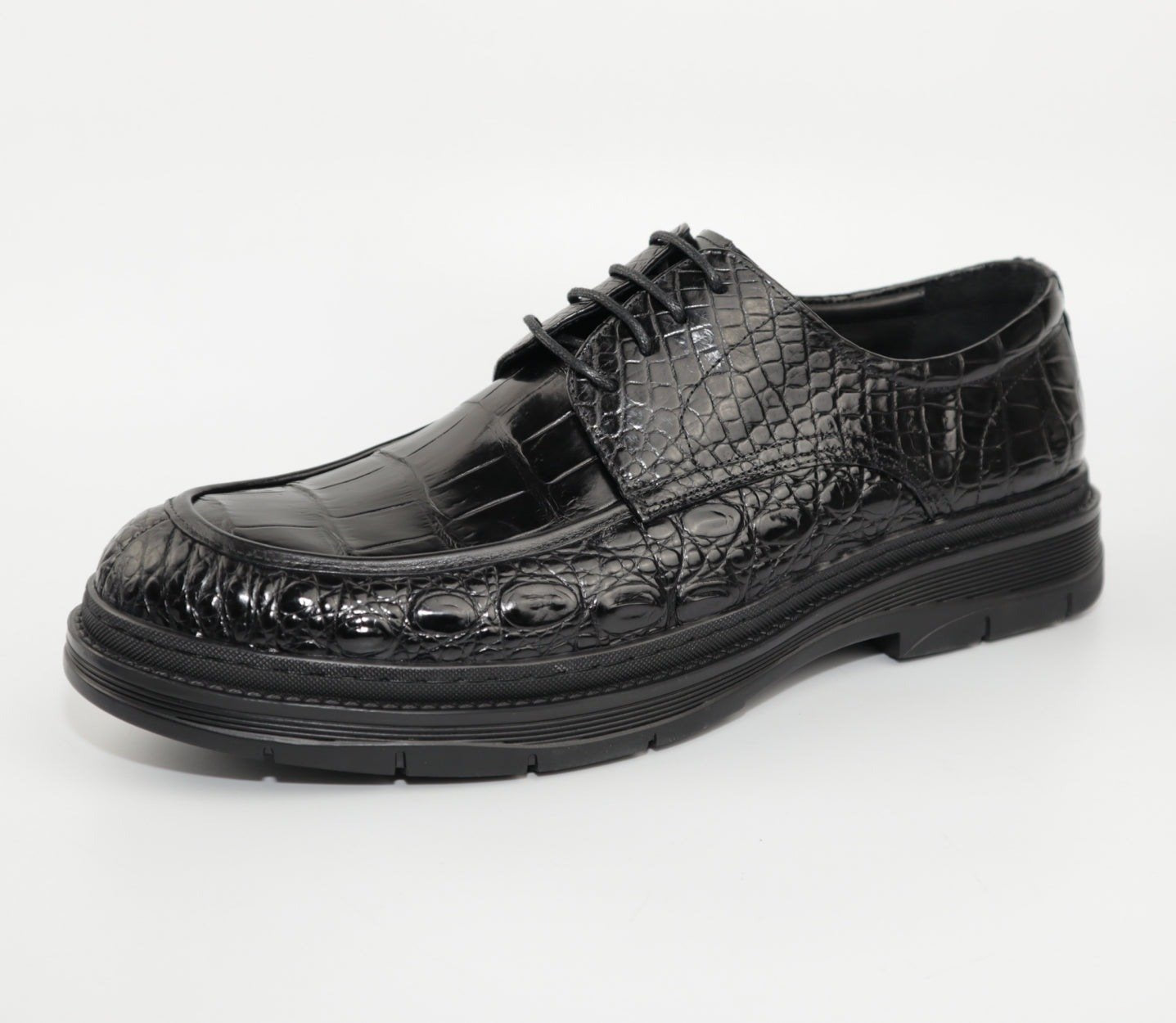 Men's Shoes Genuine Crocodile Alligator Skin Leather Handmade