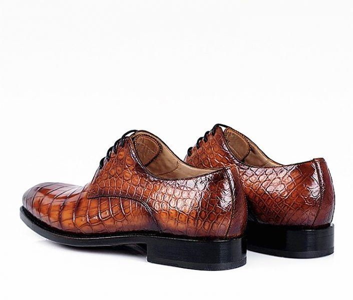 Men’s Genuine Alligator Leather Derby Shoes in Goodyear Welt