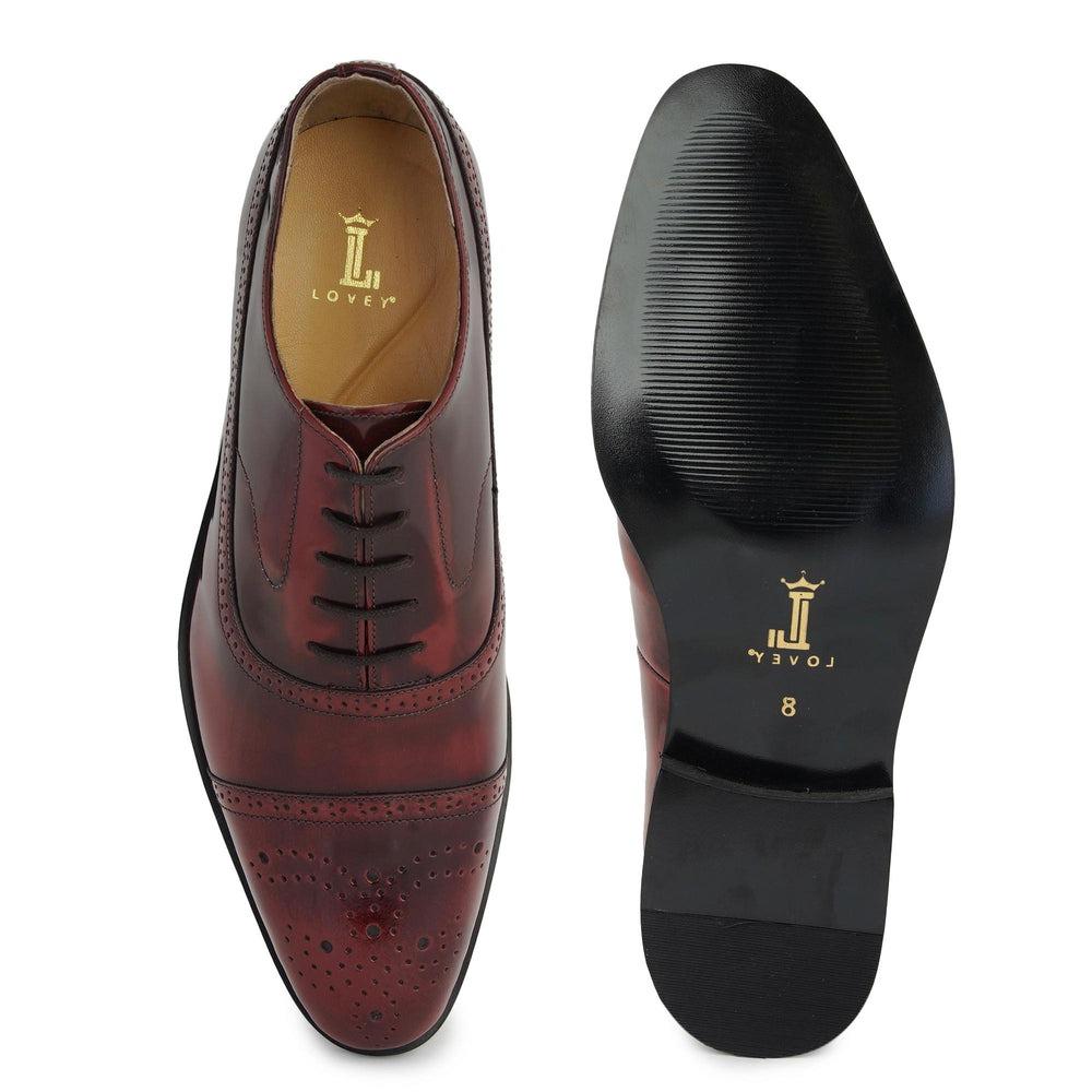 Luca Burgundy Brushoff