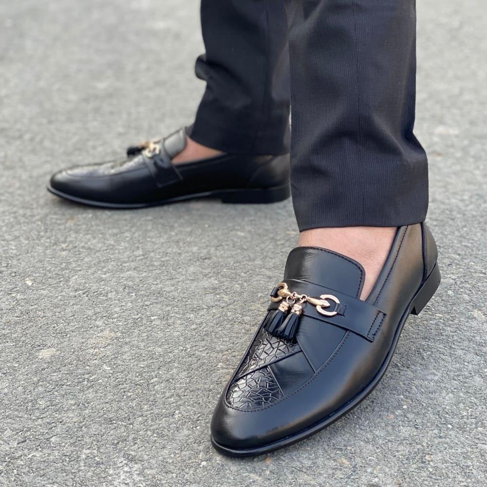 LE Pure Leather Handmade Unique Black-114
