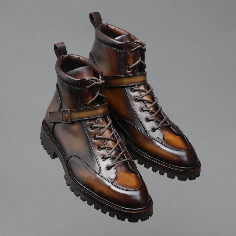 Kubilaï Boots St Moritz Sole, Tabacco Brown