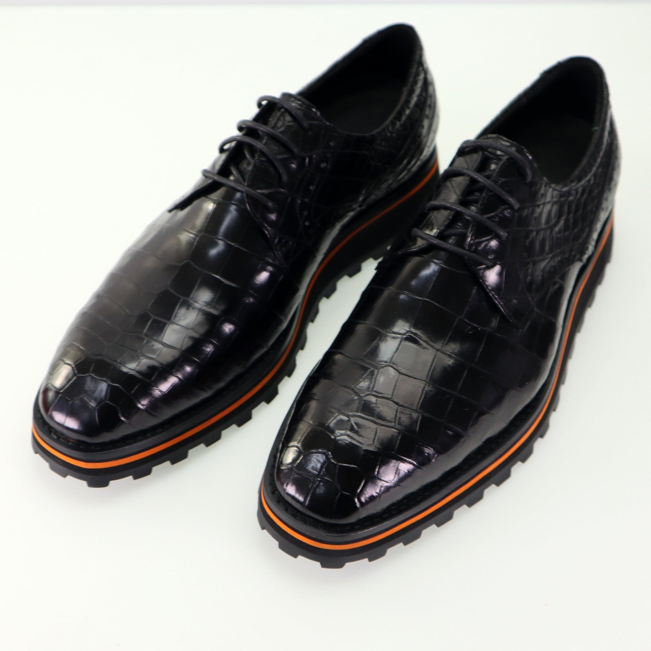 Men's Shoes Genuine Crocodile Alligator Skin Leather Handmade