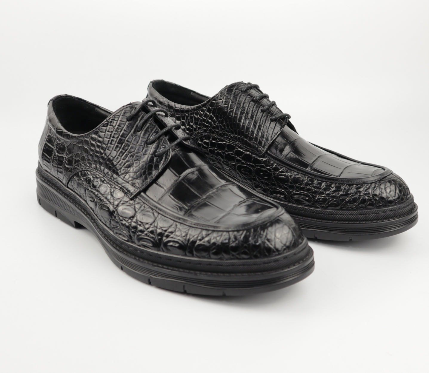 Men's Shoes Genuine Crocodile Alligator Skin Leather Handmade