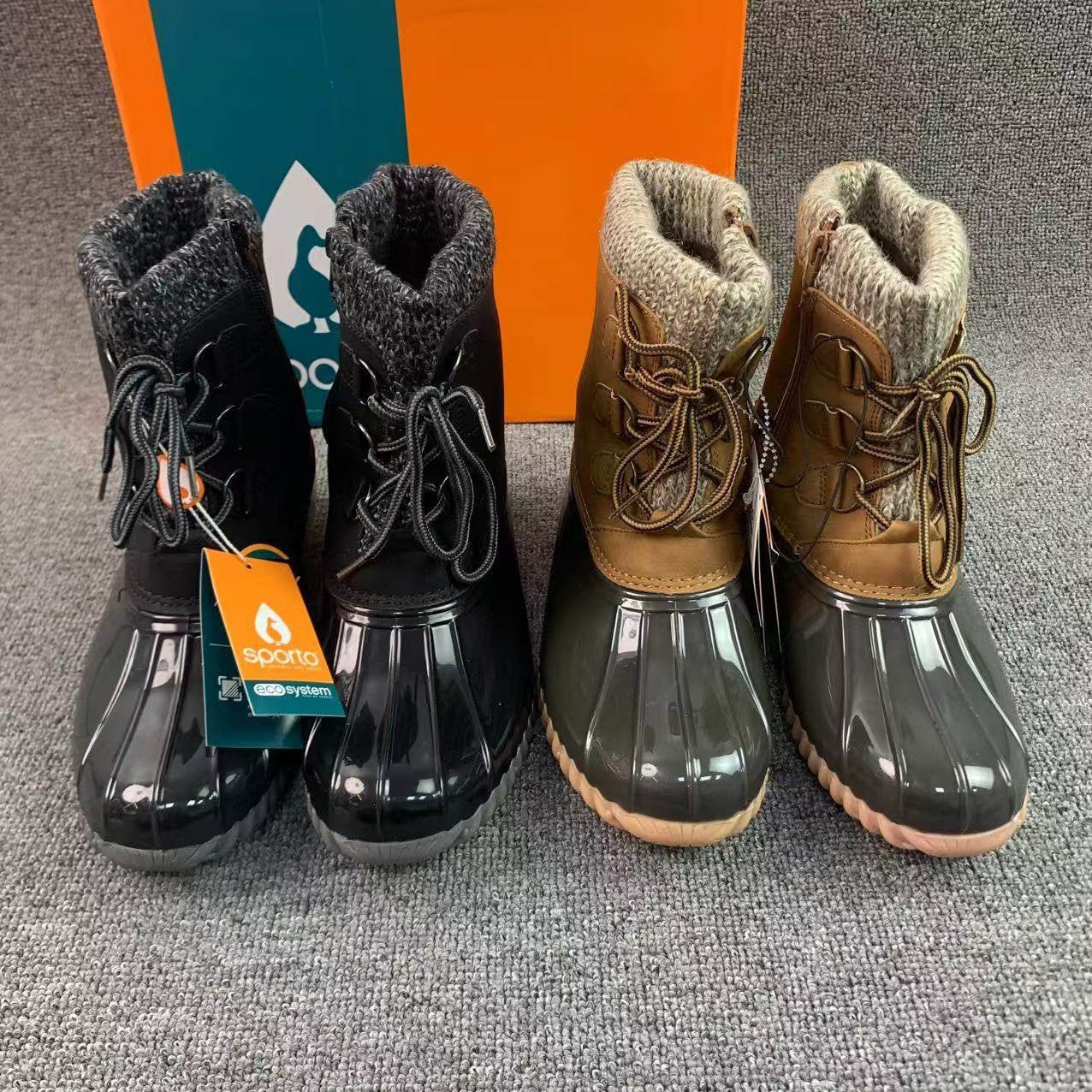 Outdoor Cold Anti-Slip Rain Padded Warm Mid-Calf Snow Boots