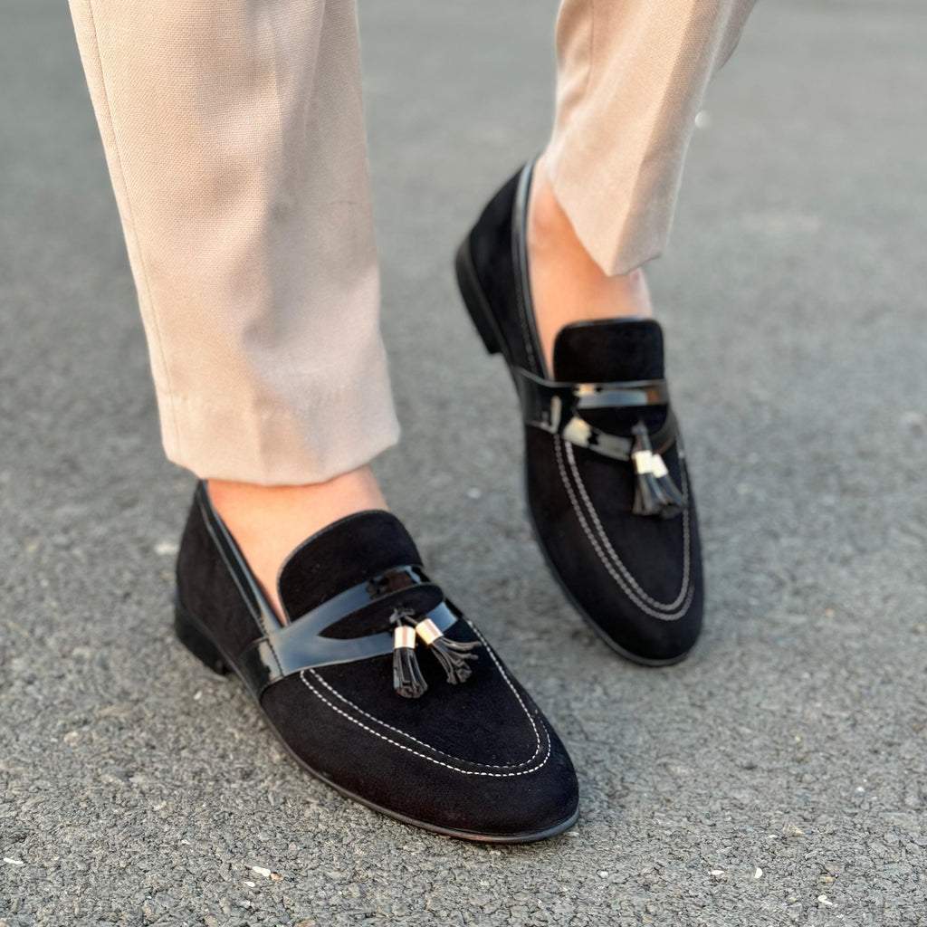 The Brocks Tussel Loafer- 2454 Black