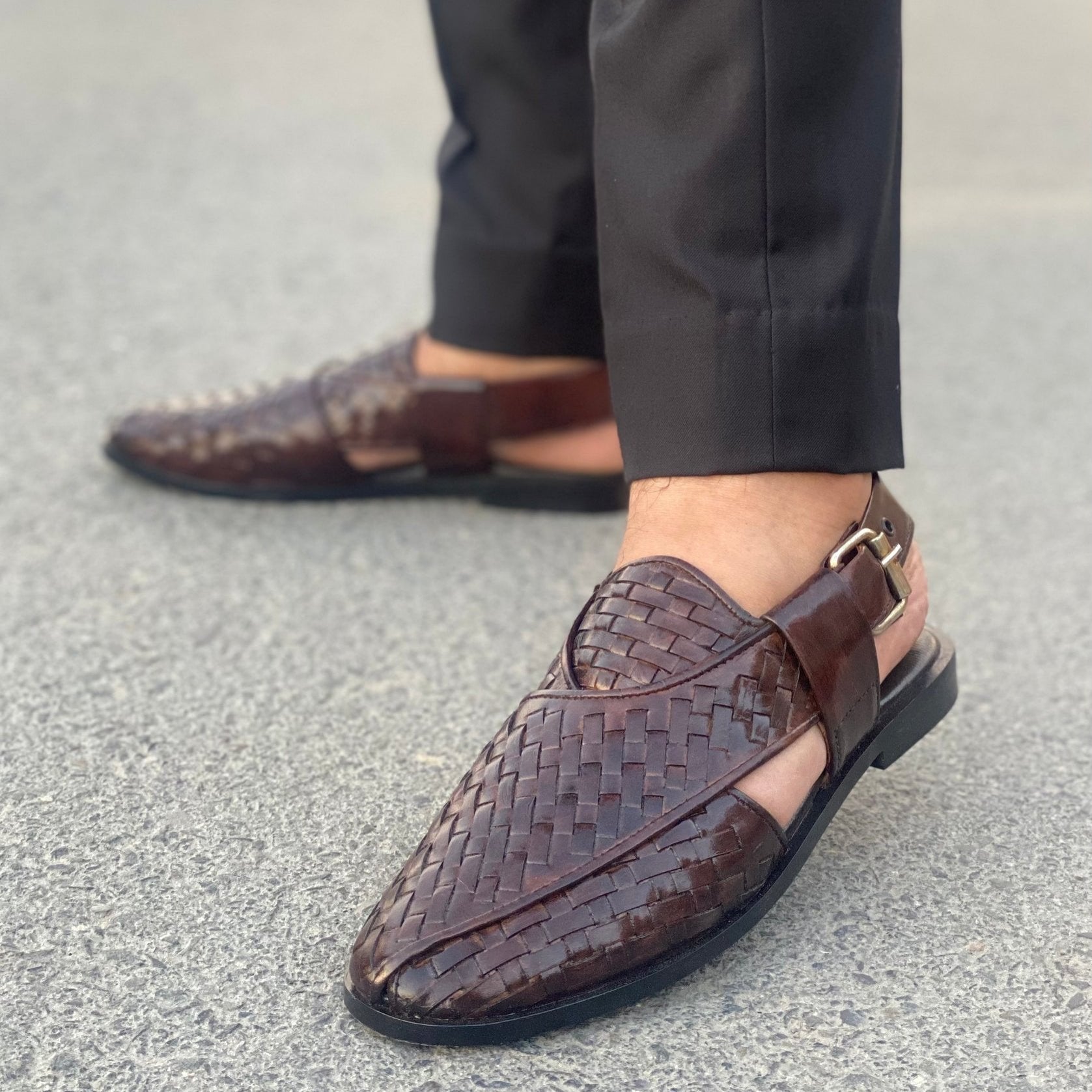 Knitted Peshawari Chappal S-0690