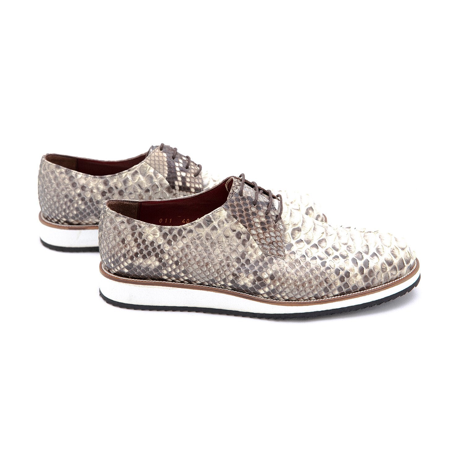 Casual Python Skin Shoes for Men